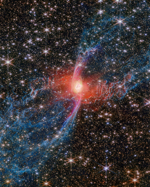 The Abyssal Spider (Red Spider Nebula) — James Webb Space Telescope fine art print