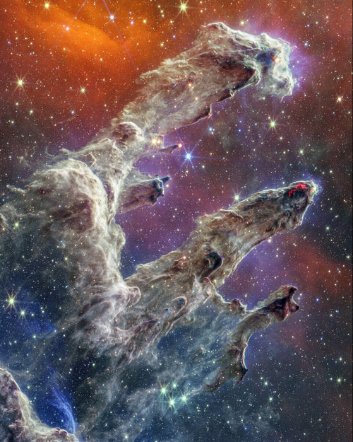 The Cathedral of Dust (Pillars of Creation) — James Webb Space Telescope fine art print
