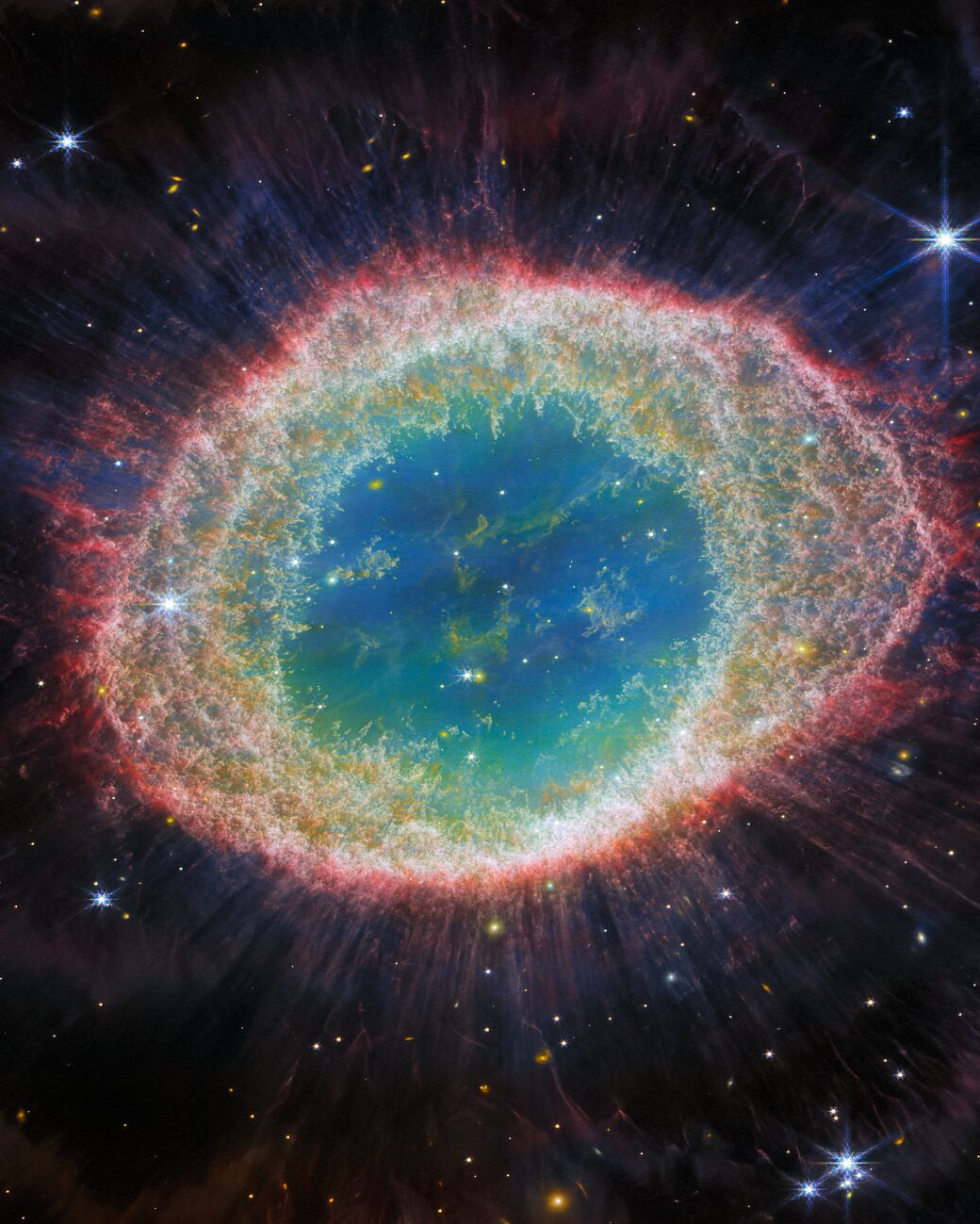 The Cyclops (The Ring Nebula) — James Webb Space Telescope fine art print
