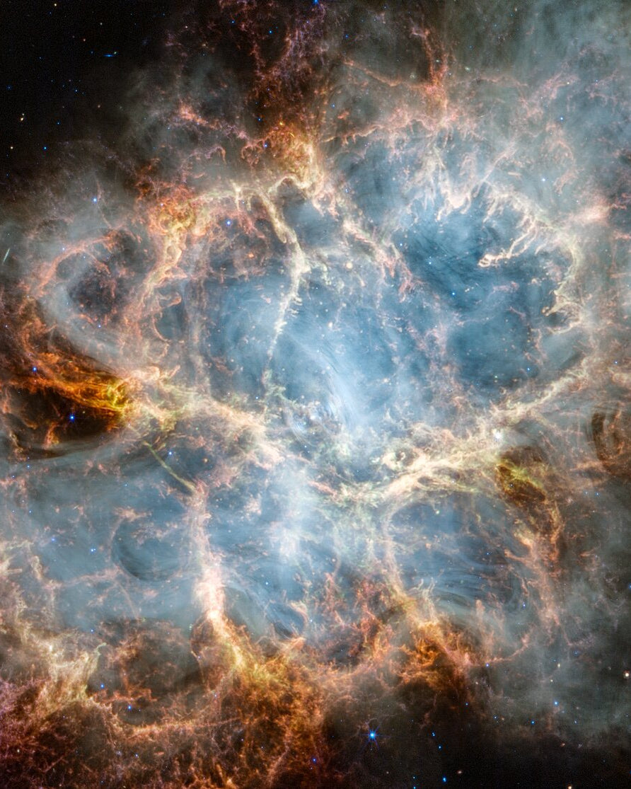 The Electric Heart (Crab Nebula) — James Webb Space Telescope fine art print