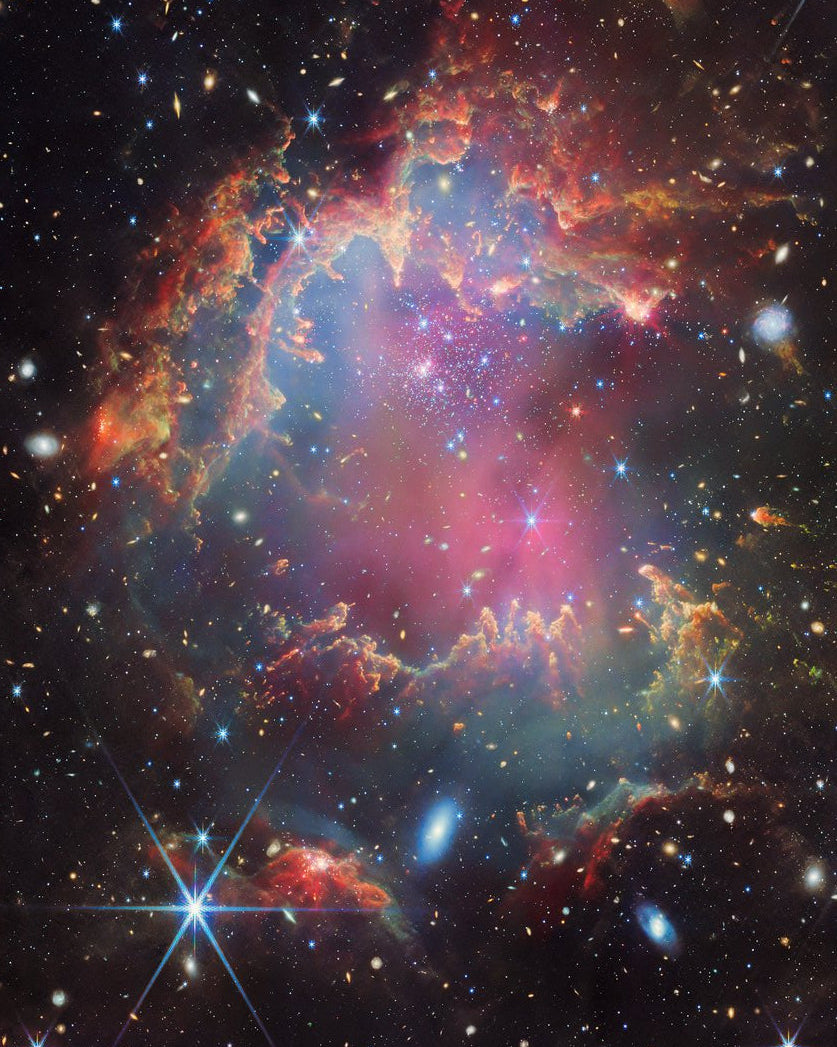 The Primordial Cluster (NGC 602) — James Webb Space Telescope fine art print